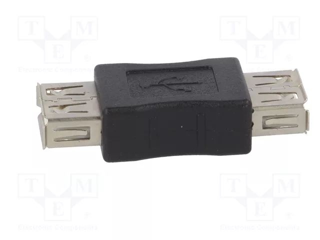 AKYGA Adaptador USB 2.0 USB A a tomacorriente, niquelado