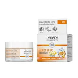LAVERA Glow By Nature Crema De Día 50ml - Hidratación Revitalizante y Combate Signos de Envejecimiento para una Tez Radiante