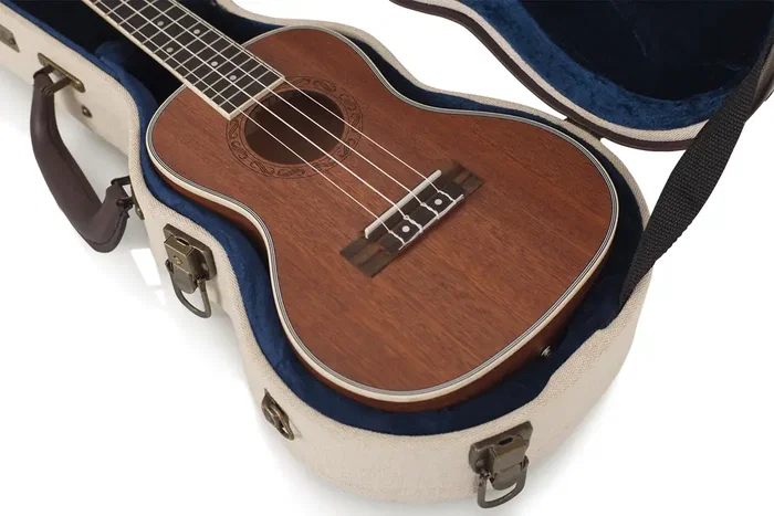 Gator Journeyman Estuche de madera para ukelele concierto Canvas Gator Journeyman Estuche de madera para ukelele concierto Canvas