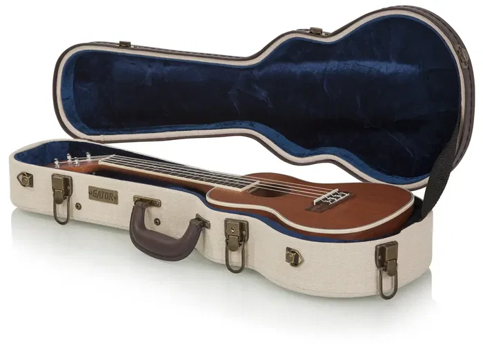 Gator Journeyman Estuche de madera para ukelele concierto Canvas Gator Journeyman Estuche de madera para ukelele concierto Canvas