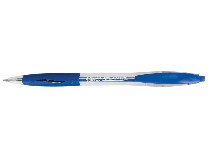BIC Atlantis Bolígrafo Retráctil Azul (Set de 12)