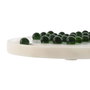 DKD Home Decor Juego Piedra Cristal Blanco Solitario 25x25x2 cm