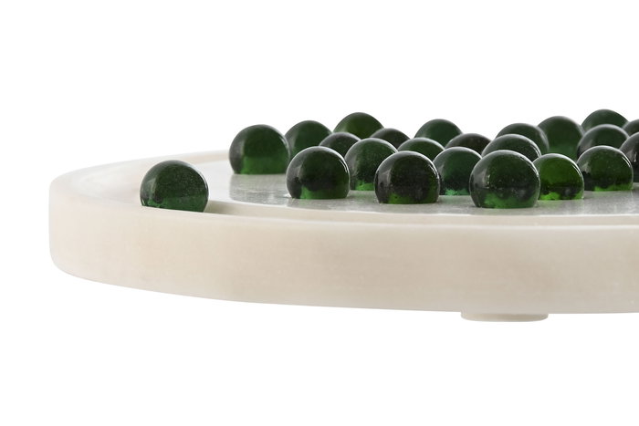 DKD Home Decor Juego Moderno Blanco Piedra Cristal 25 x 2 x 25 cm DKD Home Decor Juego Moderno Blanco Piedra Cristal 25 x 2 x 25 cm