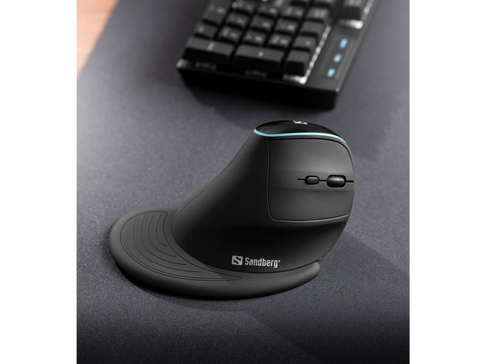 Sandberg Wireless Vertical Mouse Pro Ratón Ergonómico Inalámbrico Recargable