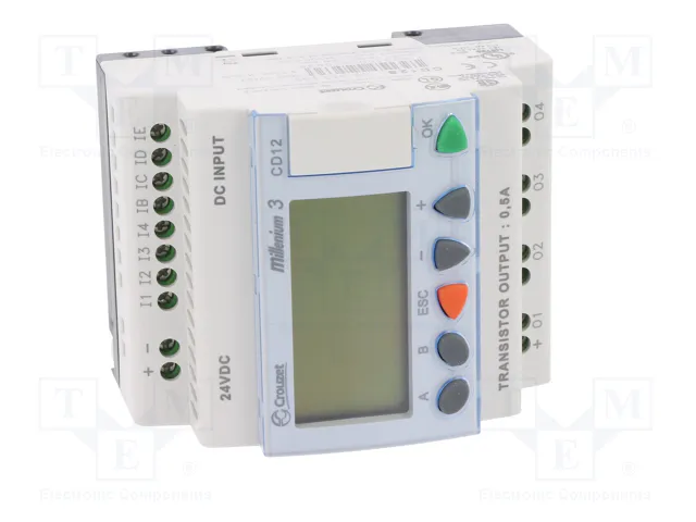 CROUZET Millenium 3 Essential Relé Programable 24VDC CROUZET Millenium 3 Essential Relé Programable 24VDC