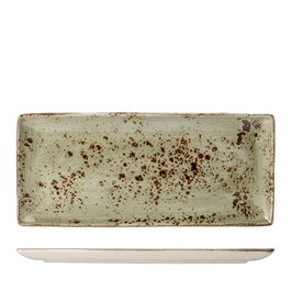 Steelite Craft Fuente Rectangular Verde Vajilla Porcelana 37x17 cm (Set de 6)