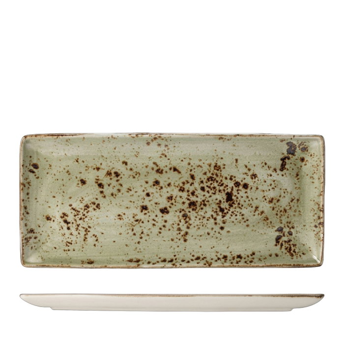 Steelite CRAFT Verde Fuente Rectangular de Porcelana para Vajilla, 37 x 17 cm (Set de 6) Steelite CRAFT Verde Fuente Rectangular de Porcelana para Vajilla, 37 x 17 cm (Set de 6)