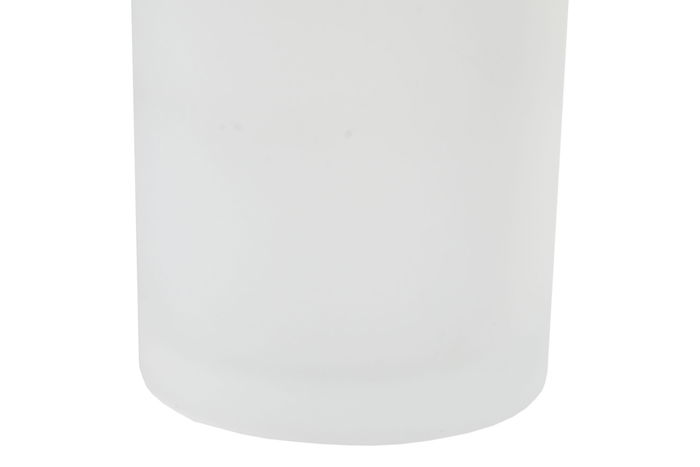 DKD Home Decor Vaso Blanco Marron Cristal Acacia 7 x 11.5 x 7 cm (6 Unidades)