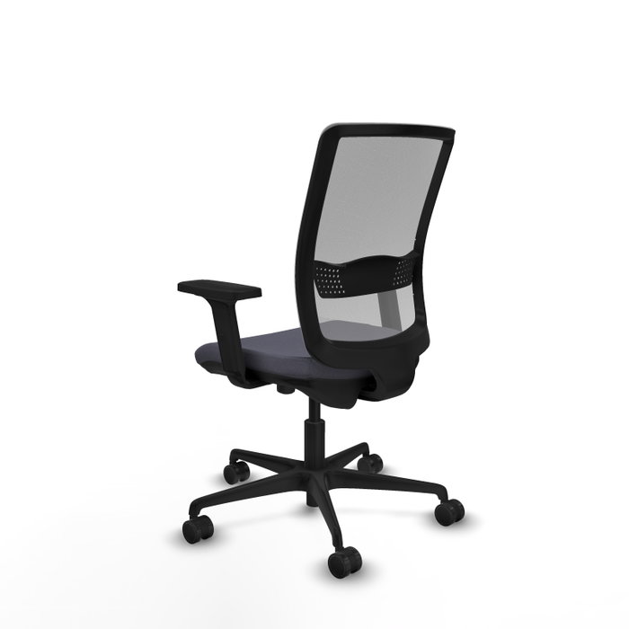PIQUERAS Y CRESPO Silla de oficina Haches, Mecanismo Sincro/Traslack, Gris