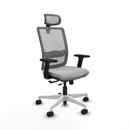 PIQUERAS Y CRESPO Silla de oficina Haches Gris claro/Gris
