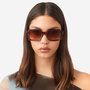 Hawkers Gafas de Sol MINIMAL MAX Brown Terracota - Diseño Unisex en Forma de Escudo, 1 Unidad