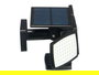 Ibergarden Lampara Solar LED Exterior 4 Focos 500 Lumenes con Sensor de Movimiento, IP44, Negro, Dimensiones 15 x 11 x 12 cm (Set de 6)