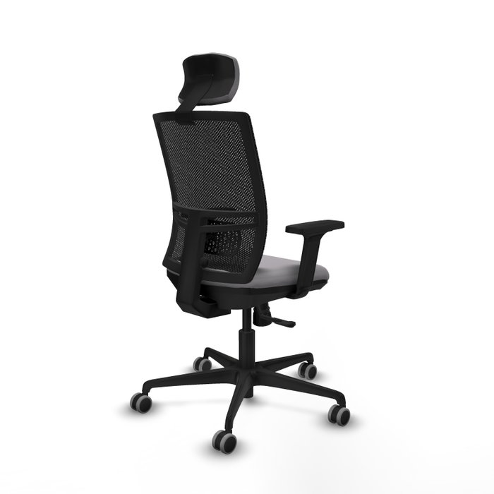 PIQUERAS Y CRESPO Silla de oficina Yunquera con mecanismo Sincro, Gris y Negro PIQUERAS Y CRESPO Silla de oficina Yunquera con mecanismo Sincro, Gris y Negro