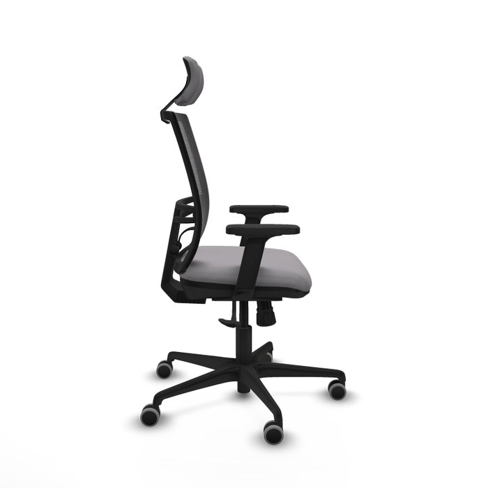 PIQUERAS Y CRESPO Silla de oficina Yunquera con mecanismo Sincro, Gris y Negro PIQUERAS Y CRESPO Silla de oficina Yunquera con mecanismo Sincro, Gris y Negro