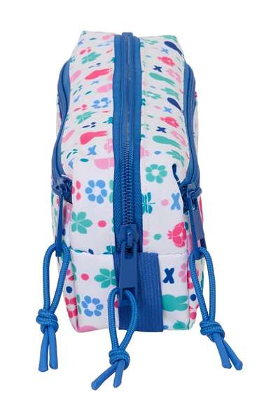 Safta Portatodo Triple Pequeño con Goma Elástica, 22 cm (22x8.5x6 cm), Organizador para Escritorio