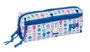 Safta Portatodo Triple Pequeño con Goma Elástica, 22 cm (22x8.5x6 cm), Organizador para Escritorio