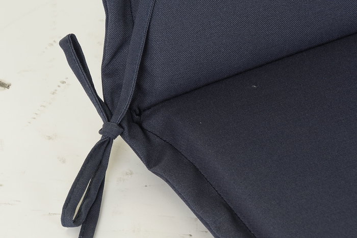 DKD Home Decor Cojin Silla Boho Exterior Azul Marino Negro 4 x 115 x 42 cm