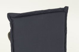 DKD Home Decor Cojin Silla Boho Exterior Azul Marino Negro 4 x 115 x 42 cm