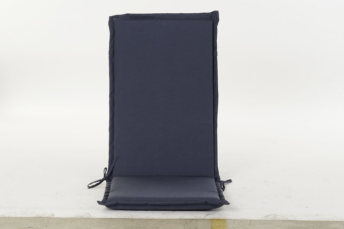 DKD Home Decor Cojin Silla Boho Exterior Azul Marino Negro 4 x 115 x 42 cm