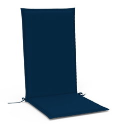 DKD Home Decor Cojín para Silla Exterior Azul Marino