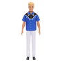 Barbie Muñeco Ken Fashionista Look Oeste HRH25 Mattel Ropa Inspirada en el Oeste Camisa Azul y Negra