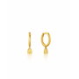 Ania Haie Pendientes Under Lock & Key en Plata de Ley Dorado E032-01G