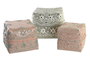 DKD Home Decor Set de 3 Cestas de Bambú Multicolor