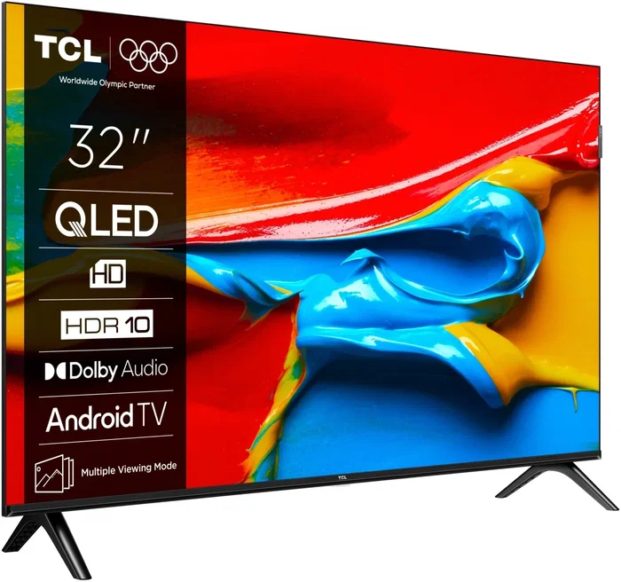 TCL 32V4C Televisor 32" QLED HD Ready Android TV 60Hz Dolby Atmos Smart TV TCL 32V4C Televisor 32" QLED HD Ready Android TV 60Hz Dolby Atmos Smart TV