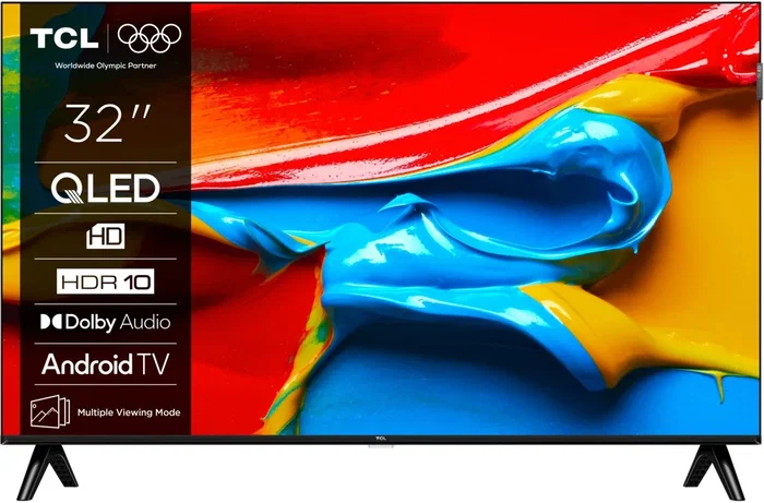 TCL 32V4C Televisor 32" QLED HD Ready Android TV 60Hz Dolby Atmos Smart TV TCL 32V4C Televisor 32" QLED HD Ready Android TV 60Hz Dolby Atmos Smart TV