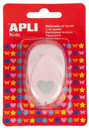 Taladro Fantasia Apli 16 Mm Corazon Rosa