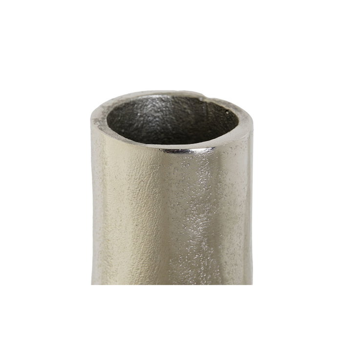 DKD Home Decor Jarrón de Aluminio Plateado 15x15x26 cm