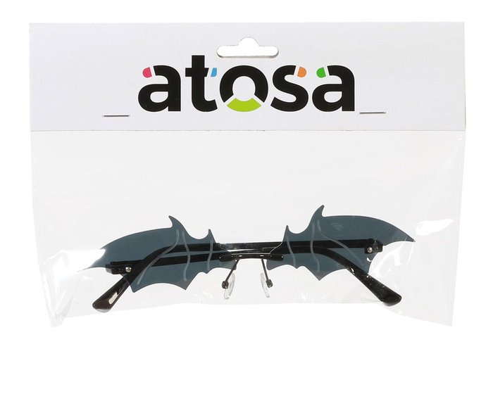 Atosa Gafas Negras con Alas de Murciélago para Vampiro o Bruja Atosa Gafas Negras con Alas de Murciélago para Vampiro o Bruja