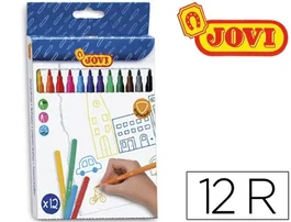 Jovi Estuche de 12 Rotuladores Slim Colores Surtidos