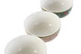 DKD Home Decor Cuencos de Porcelana Surtidos 13x13x6,8 cm
