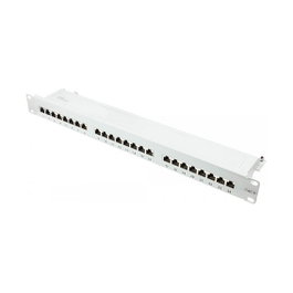 GoodConnections Patchpanel 19 pulg. Cat. 6 de 24 puertos GC-N0138 Gris