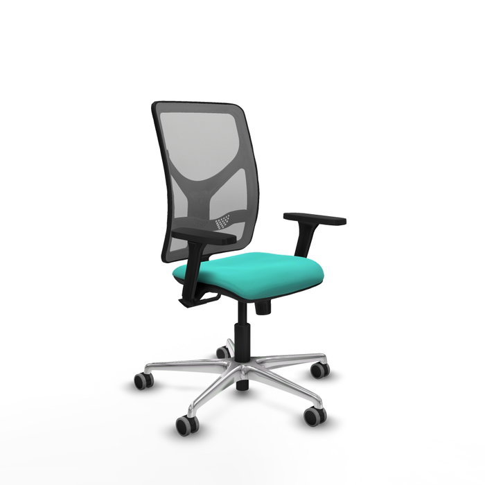 PIQUERAS Y CRESPO Silla de oficina Motilla con mecanismo Sincro, Turquesa y Gris PIQUERAS Y CRESPO Silla de oficina Motilla con mecanismo Sincro, Turquesa y Gris