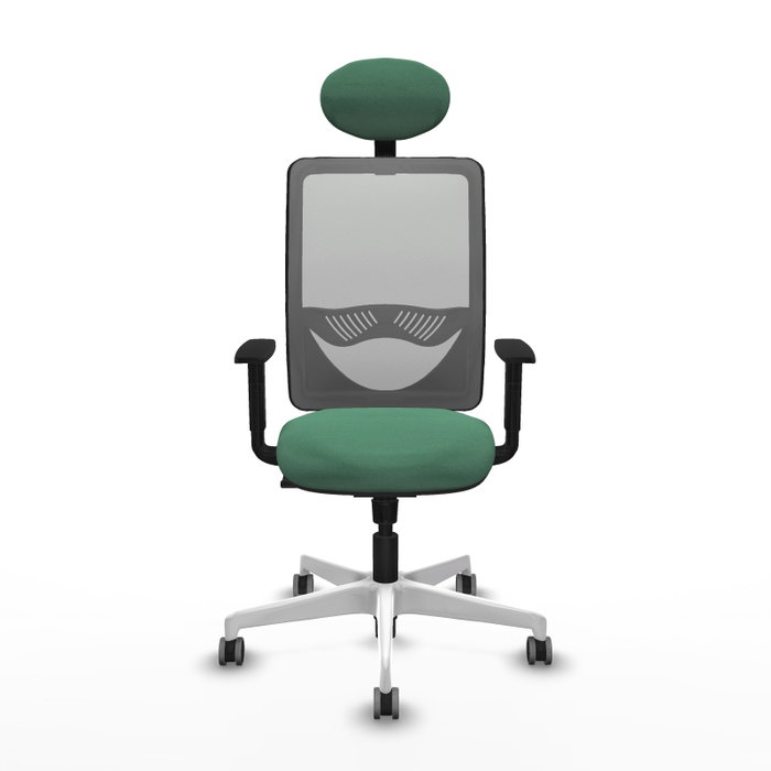 PIQUERAS Y CRESPO Silla de oficina Zulema con mecanismo Sincro, Verde esmeralda y Gris PIQUERAS Y CRESPO Silla de oficina Zulema con mecanismo Sincro, Verde esmeralda y Gris