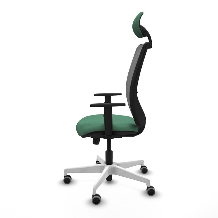 PIQUERAS Y CRESPO Silla de oficina Zulema con mecanismo Sincro, Verde esmeralda y Gris PIQUERAS Y CRESPO Silla de oficina Zulema con mecanismo Sincro, Verde esmeralda y Gris
