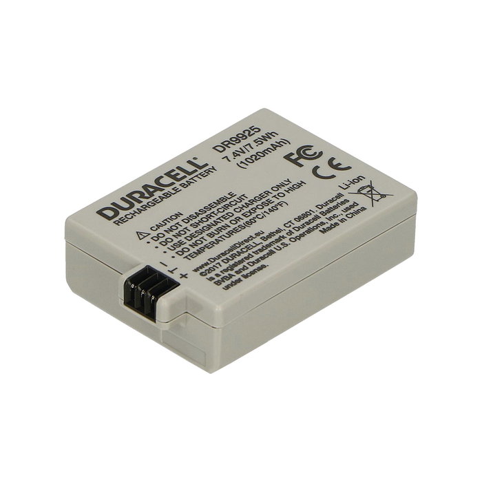 Duracell Batería Recargable DR9925 de 1020 mAh para Canon LP-E5