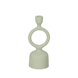 Portavelas Verde Claro Metal 9 X 7 X 25 cm