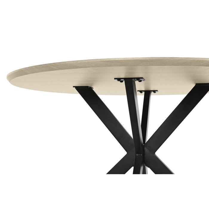 DKD Home Decor Mesa de Comedor de MDF y Hierro 120x120x75 cm DKD Home Decor Mesa de Comedor de MDF y Hierro 120x120x75 cm