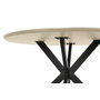 DKD Home Decor Mesa de Comedor de MDF y Hierro 120x120x75 cm