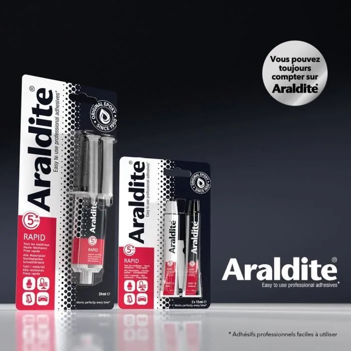 Araldite ARA1697016212637 Pegamento Tubos Rápidos 2x15ml Alto Rendimiento Fraguado Rápido Multimaterial Araldite ARA1697016212637 Pegamento Tubos Rápidos 2x15ml Alto Rendimiento Fraguado Rápido Multimaterial