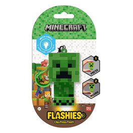 KIDS LICENSING Llavero figura 3D con luz Minecraft Flashies