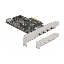 DeLOCK 90059 Tarjeta PCI Express x4 a 4 x USB Type-C y 1 x USB Tipo-A 10 Gbps Perfil Bajo