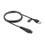 DeLOCK 90985 Cable de carga USB para afeitadoras Remington