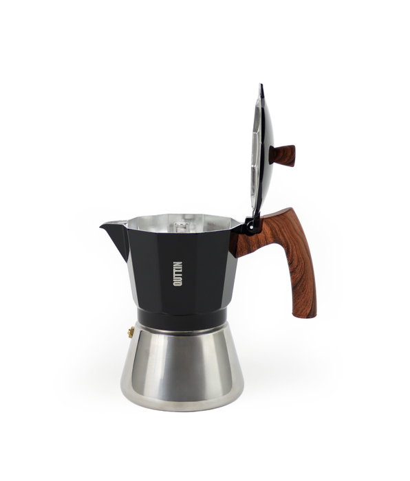 Quttin Cafetera de Inducción 3 Servicios Black