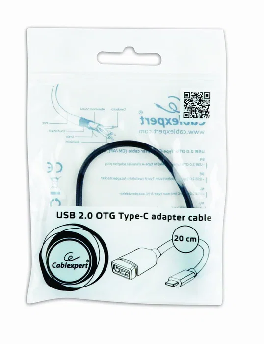 GEMBIRD Adaptador OTG USB Tipo C Macho, Conector USB A a USB-C (OTG)