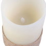 The Candle Factory Vela LED con Base de Cuerda Crema