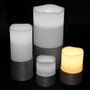 The Candle Factory Vela LED con Base de Cuerda Crema